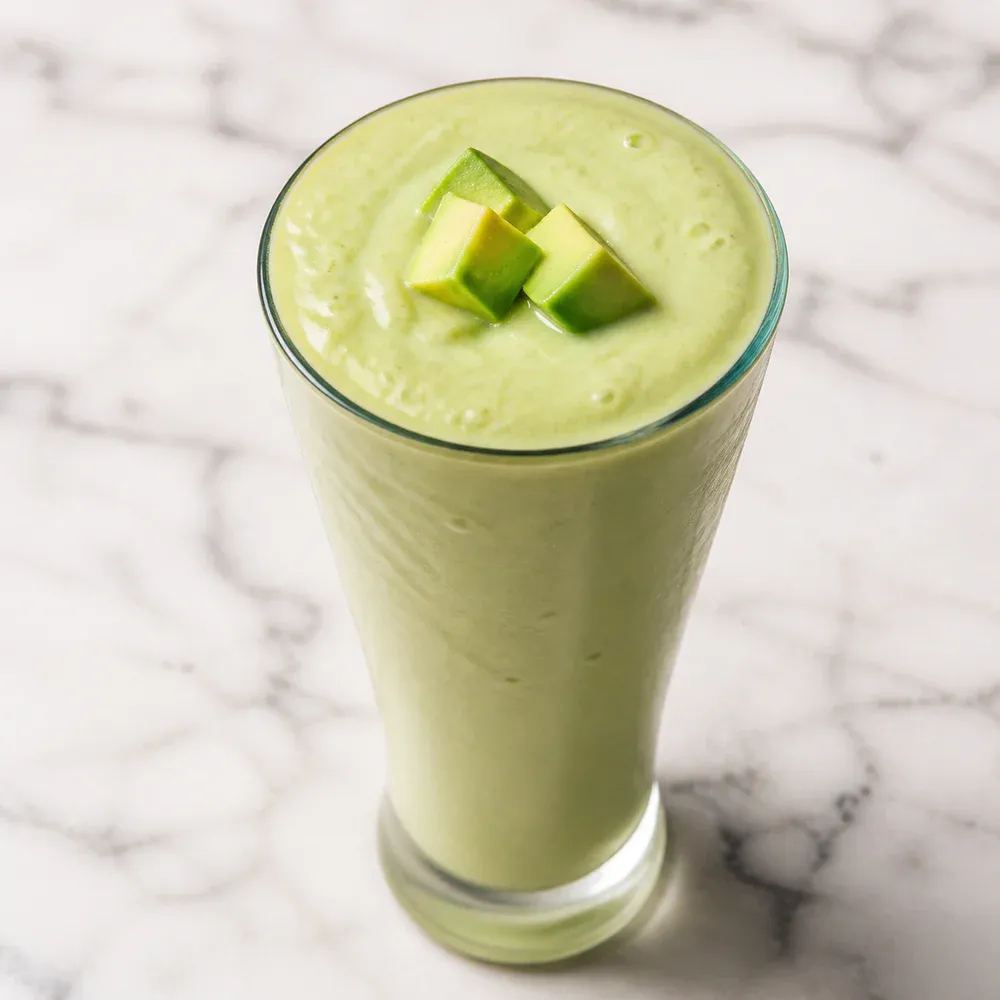 A creamy avocado milkshake.