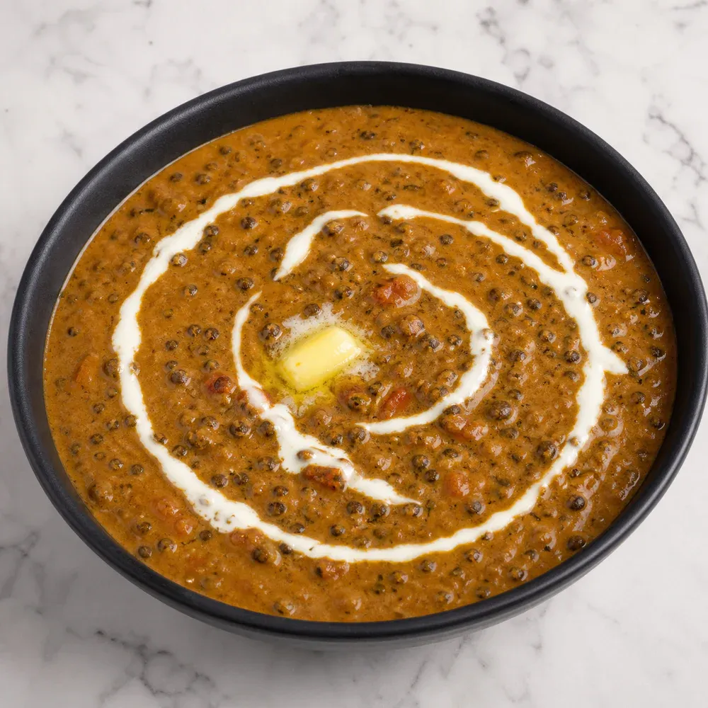 Lentils slow-cooked with tomatoes, onions, and mild spices.