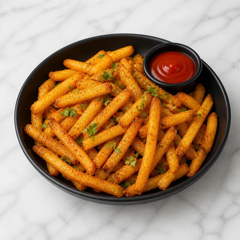 Crispy fries tossed with house masala seasoning.