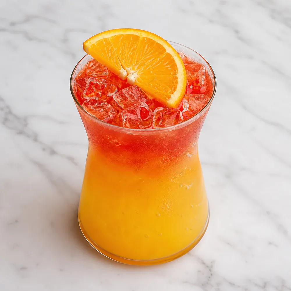A fruity citrus mocktail.