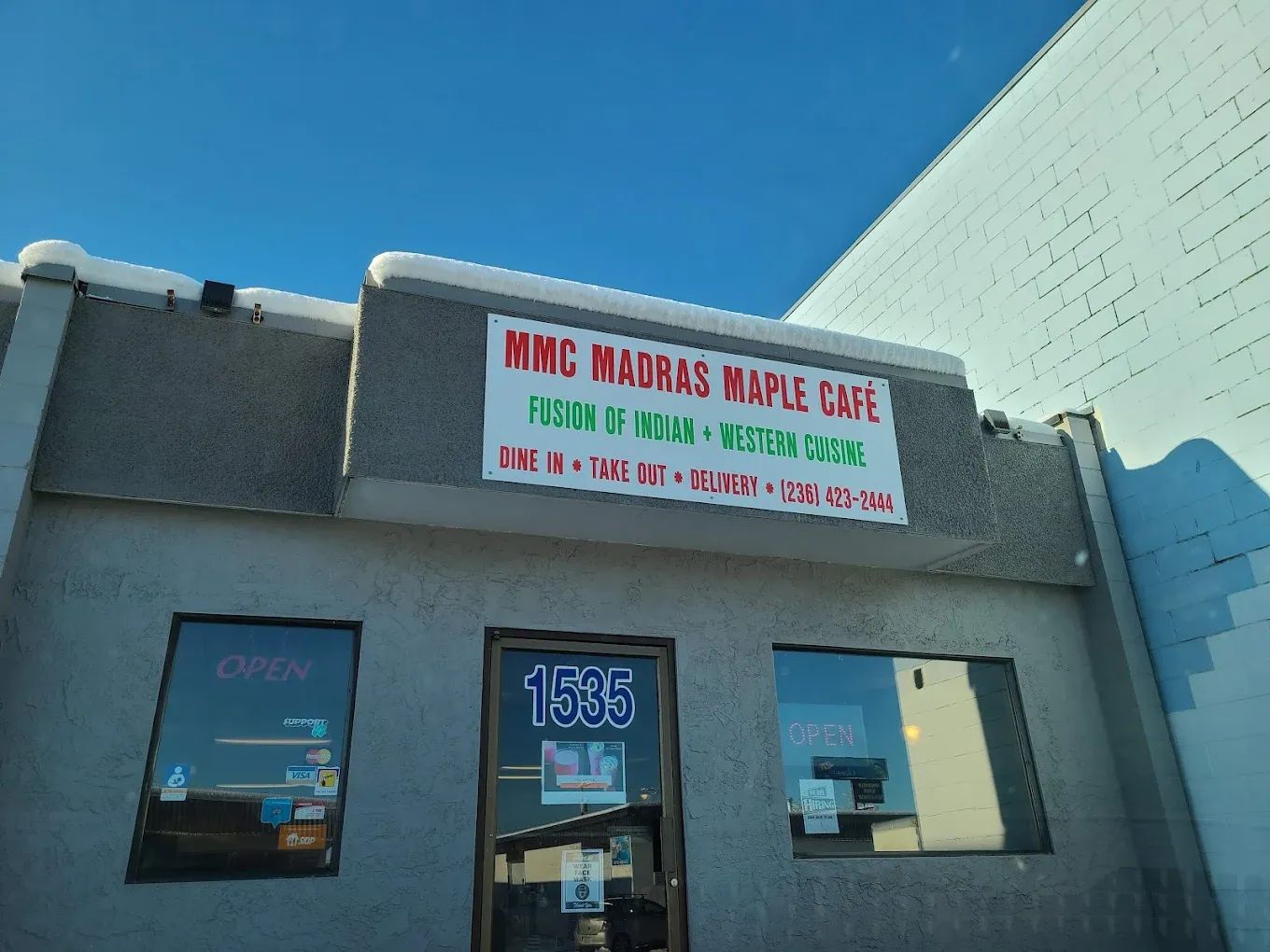 Madras Maple Cafe restaurant interior